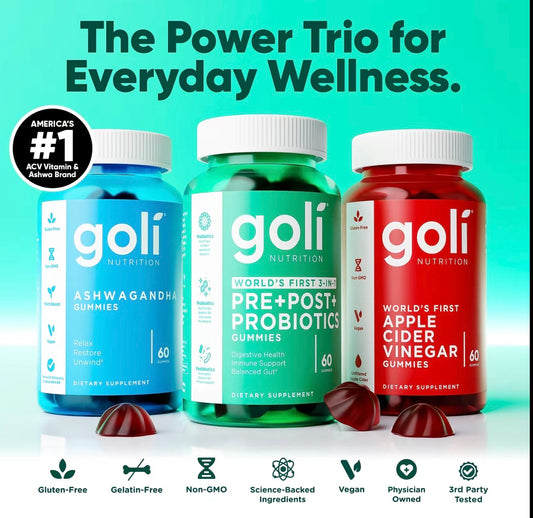 Goli Power Wellness Trio for Stress