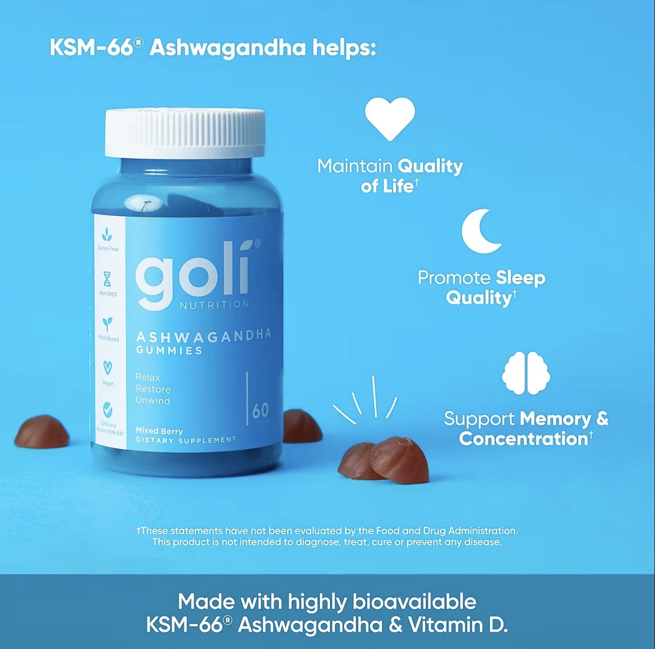 Goli Power Wellness Trio for Stress